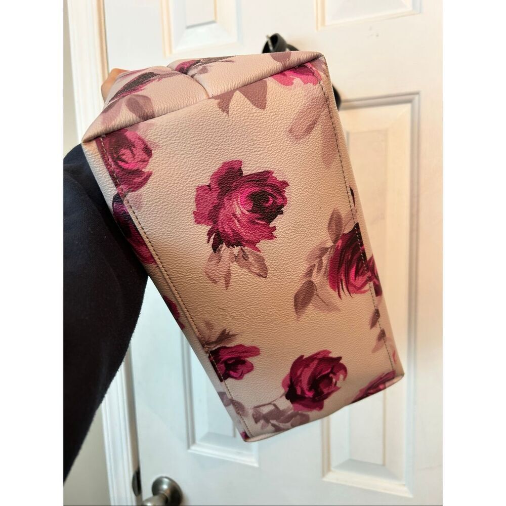 Kate Spade New York Hawthorne Lane Pink Roses Ryan Tote Purse Bag - Picture 9 of 10